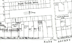 1873 map giving location of Coach and Horses and Anchor Inn